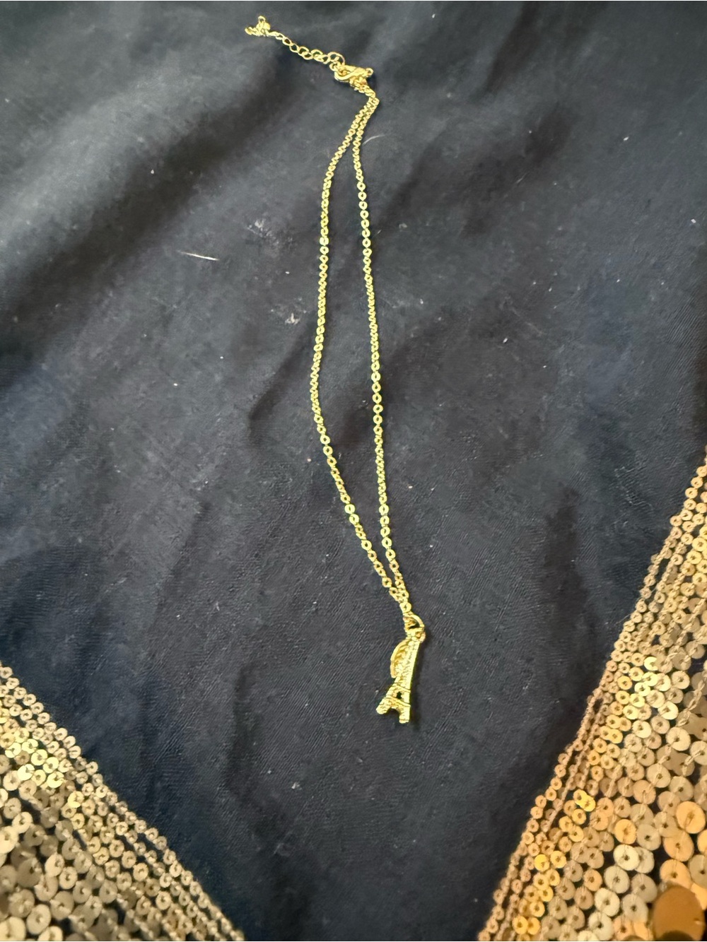 Gold Eiffel Tower Pendant Necklace - Women Jewelry